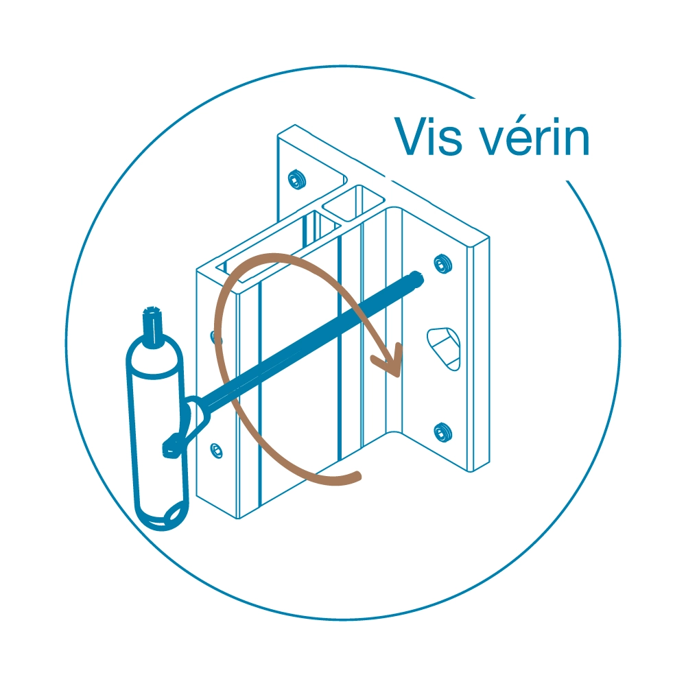 Zébral vis vérins